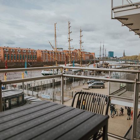 Moderne Wohnung Mit Weserblick Und Uferpromenade BRE Exterior foto