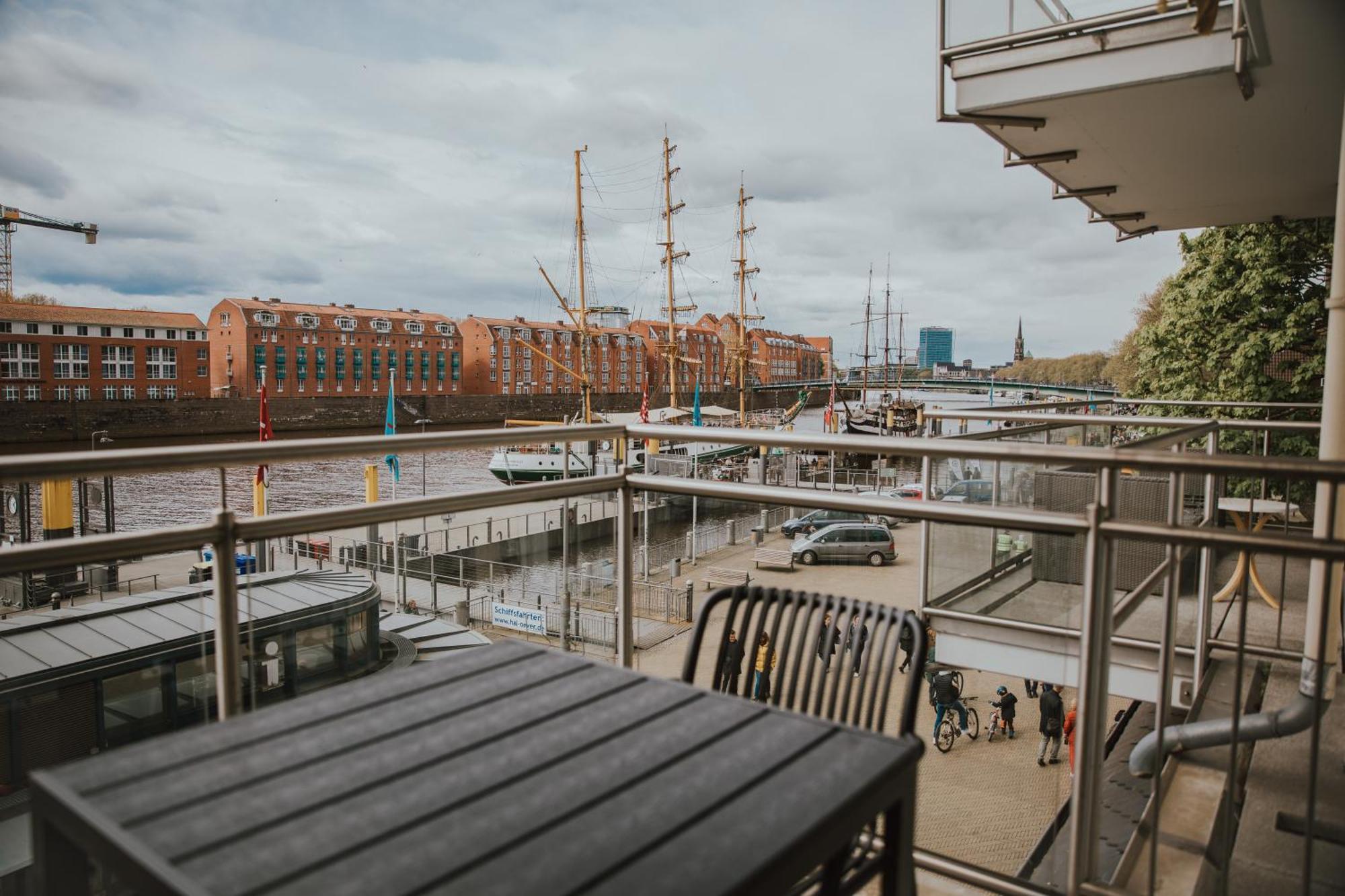 Moderne Wohnung Mit Weserblick Und Uferpromenade BRE Exterior foto